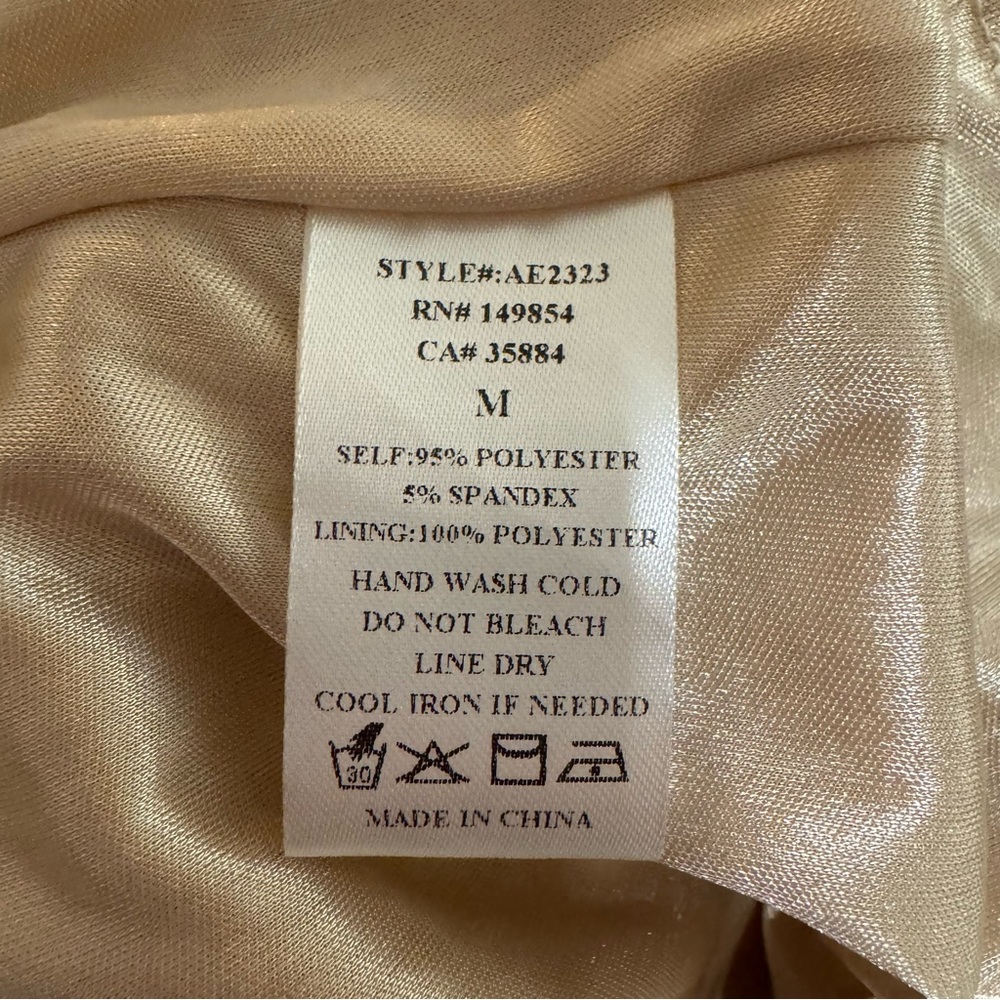 Sadie & Sage Gold/Champagne Sequin Mini Dress - Picture 6 of 6